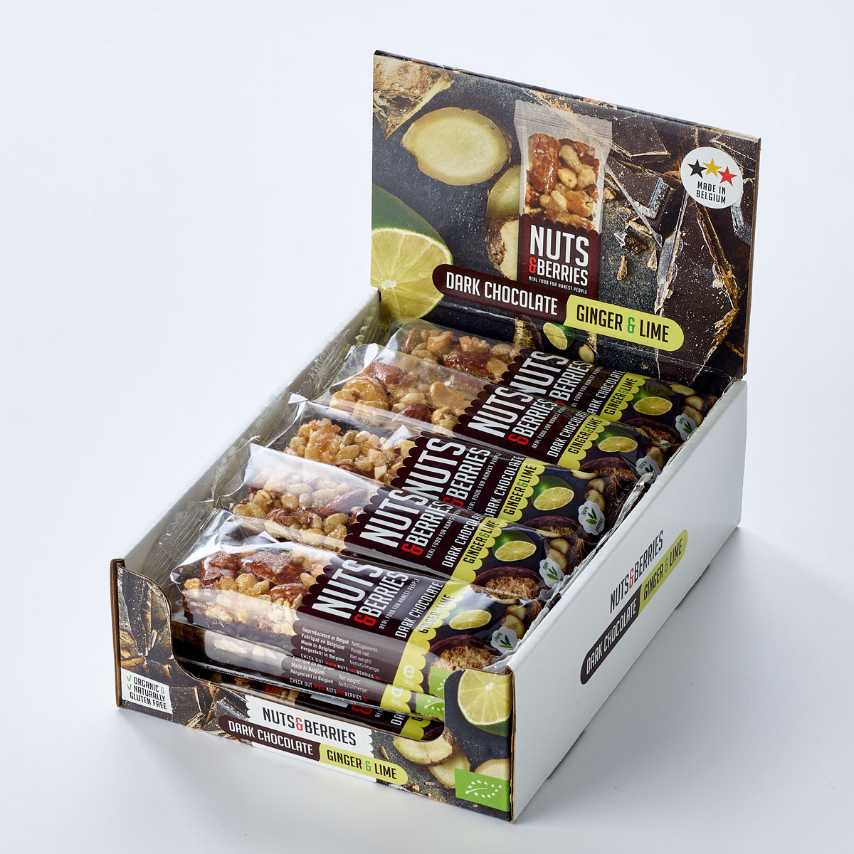 NUTS&BERRIES-BARS-Dark-Chocolate-Ginger-Lime-Box